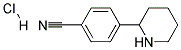 4-(PIPERIDIN-2-YL)BENZONITRILE HYDROCHLORIDE Struktur