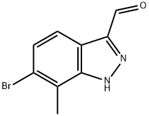 6-BROMO-7-METHYL-3-FORMYL (1H)INDAZOLE Struktur