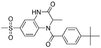 4-(4-TERT-BUTYL-BENZOYL)-7-METHANESULFONYL-3-METHYL-3,4-DIHYDRO-1H-QUINOXALIN-2-ONE Struktur