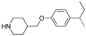 4-([4-(SEC-BUTYL)PHENOXY]METHYL)PIPERIDINE Struktur