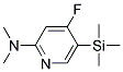 (4-FLUORO-5-TRIMETHYLSILANYL-PYRIDIN-2-YL)-DIMETHYL-AMINE Struktur