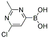 6-CHLORO-2-METHYLPYRIMIDIN-4-YL-4-BORONIC ACID Struktur