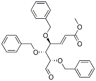 METHYL (2E,4S,5R,6S)-4,5,6-TRI(BENZYLOXY)-7-OXO-2-HEPTENOATE Struktur