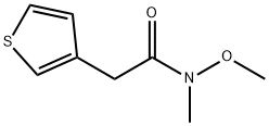 N-METHOXY-N-METHYL-2-THIOPHEN-3-YL-ACETAMIDE Struktur