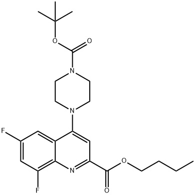 BUTYL 4-(4-(TERT-BUTOXYCARBONYL)PIPERAZIN-1-YL)-6,8-DIFLUOROQUINOLINE-2-CARBOXYLATE price.