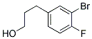 3-(3-BROMO-4-FLUORO-PHENYL)-PROPAN-1-OL Struktur