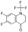 6,7-DIFLUORO-1-TRIFLUOROMETHYL-2,3-DIHYDRO-1H-QUINOLIN-4-ONE Struktur