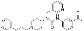 N'-(3-ACETYLPHENYL)-N-[1-(3-PHENYLPROPYL)PIPERIDIN-4-YL]-N-(PYRIDIN-3-YLMETHYL)UREA Struktur