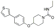 N-ETHYL-4-[4-(3-THIENYL)PHENOXY]PIPERIDINE-1-CARBOXAMIDE Struktur