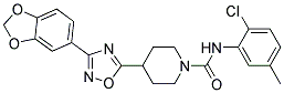 4-[3-(1,3-BENZODIOXOL-5-YL)-1,2,4-OXADIAZOL-5-YL]-N-(2-CHLORO-5-METHYLPHENYL)PIPERIDINE-1-CARBOXAMIDE Struktur