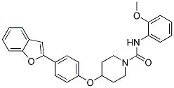 4-[4-(1-BENZOFURAN-2-YL)PHENOXY]-N-(2-METHOXYPHENYL)PIPERIDINE-1-CARBOXAMIDE Struktur