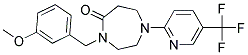 4-(3-METHOXYBENZYL)-1-[5-(TRIFLUOROMETHYL)PYRIDIN-2-YL]-1,4-DIAZEPAN-5-ONE Struktur