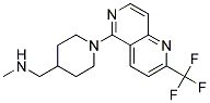 N-METHYL-1-(1-[2-(TRIFLUOROMETHYL)-1,6-NAPHTHYRIDIN-5-YL]PIPERIDIN-4-YL)METHANAMINE Struktur