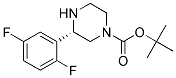 (S)-3-(2,5-DIFLUORO-PHENYL)-PIPERAZINE-1-CARBOXYLIC ACID TERT-BUTYL ESTER Struktur