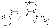 (S)-2-(3,4,5-TRIMETHOXY-BENZYL)-PIPERAZINE-1-CARBOXYLIC ACID TERT-BUTYL ESTER Struktur