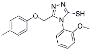 4-(2-METHOXYPHENYL)-5-((4-METHYLPHENOXY)METHYL)-4H-1,2,4-TRIAZOLE-3-THIOL Struktur