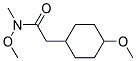 N-METHOXY-2-(4-METHOXY-CYCLOHEXYL)-N-METHYL-ACETAMIDE Struktur