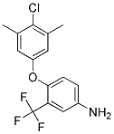 4-(4-CHLORO-3,5-DIMETHYLPHENOXY)-3-(TRIFLUOROMETHYL)ANILINE Struktur