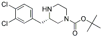 (S)-3-(3,4-DICHLORO-BENZYL)-PIPERAZINE-1-CARBOXYLIC ACID TERT-BUTYL ESTER Struktur