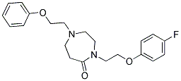 4-[2-(4-FLUOROPHENOXY)ETHYL]-1-(2-PHENOXYETHYL)-1,4-DIAZEPAN-5-ONE Struktur