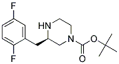 (R)-3-(2,5-DIFLUORO-BENZYL)-PIPERAZINE-1-CARBOXYLIC ACID TERT-BUTYL ESTER Struktur