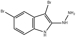 3,5-DIBROMO-2-HYDRAZINO-1H-INDOLE Struktur