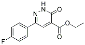 6-(4-FLUOROPHENYL)-3-PYRIDAZONE-4-CARBOXYLIC ACID, ETHYL ESTER Struktur