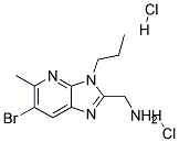 C-(6-BROMO-5-METHYL-3-PROPYL-3H-IMIDAZO[4,5-B]PYRIDIN-2-YL)-METHYLAMINE DIHYDROCHLORIDE Struktur