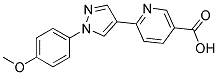 6-[1-(4-METHOXYPHENYL)-1H-PYRAZOL-4-YL]NICOTINIC ACID Struktur