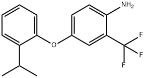 4-(2-ISOPROPYLPHENOXY)-2-(TRIFLUOROMETHYL)ANILINE Struktur