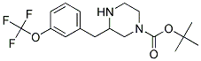 3-(3-TRIFLUOROMETHOXY-BENZYL)-PIPERAZINE-1-CARBOXYLIC ACID TERT-BUTYL ESTER Struktur