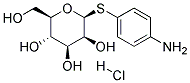 4-AMINOPHENYL B-D-THIOMANNOPYRANOSIDE, HYDROCHLORIDE Struktur