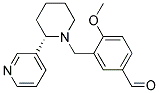 4-METHOXY-3-[(S)-1-(3,4,5,6-TETRAHYDRO-2H-[2,3']BIPYRIDINYL-1-YL)METHYL]-BENZALDEHYDE Struktur