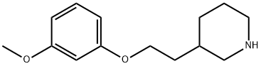 3-METHOXYPHENYL 2-(3-PIPERIDINYL)ETHYL ETHER Struktur