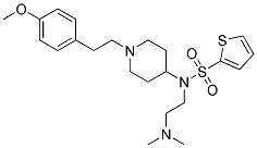 N-[2-(DIMETHYLAMINO)ETHYL]-N-(1-[2-(4-METHOXYPHENYL)ETHYL]PIPERIDIN-4-YL)THIOPHENE-2-SULFONAMIDE Struktur