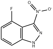 4-FLUORO-3-NITRO (1H)INDAZOLE Struktur