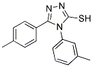 4-(3-METHYLPHENYL)-5-(4-METHYLPHENYL)-4H-1,2,4-TRIAZOLE-3-THIOL Struktur