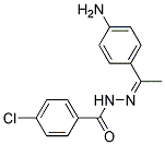 4-CHLORO-BENZOIC ACID [1-(4-AMINO-PHENYL)-ETHYLIDENE]-HYDRAZIDE Struktur