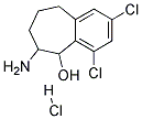 6-AMINO-2,4-DICHLORO-6,7,8,9-TETRAHYDRO-5H-BENZOCYCLOHEPTEN-5-OL HYDROCHLORIDE Struktur