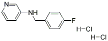 (4-FLUORO-BENZYL)-PYRIDIN-3-YL-AMINE DIHYDROCHLORIDE Struktur