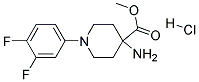 METHYL 4-AMINO-1-(3,4-DIFLUOROPHENYL)PIPERIDINE-4-CARBOXYLATE HYDROCHLORIDE Struktur