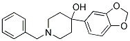 4-BENZO[1,3]DIOXOL-5-YL-1-BENZYL-PIPERIDIN-4-OL Struktur