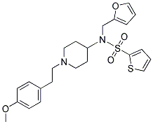 N-(2-FURYLMETHYL)-N-(1-[2-(4-METHOXYPHENYL)ETHYL]PIPERIDIN-4-YL)THIOPHENE-2-SULFONAMIDE Struktur