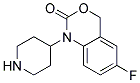 6-FLUORO-1-PIPERIDIN-4-YL-1,4-DIHYDRO-BENZO[D][1,3]OXAZIN-2-ONE Struktur