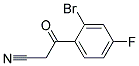 3-(2'-BROMO-4'-FLUOROPHENYL)-3-OXOPROPANENITRILE Struktur