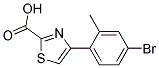 4-(4-BROMO-2-METHYL-PHENYL)-THIAZOLE-2-CARBOXYLIC ACID Struktur