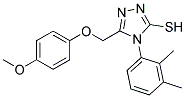 4-(2,3-DIMETHYLPHENYL)-5-((4-METHOXYPHENOXY)METHYL)-4H-1,2,4-TRIAZOLE-3-THIOL Struktur