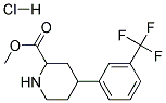 METHYL 4-(3-(TRIFLUOROMETHYL)PHENYL)PIPERIDINE-2-CARBOXYLATE HYDROCHLORIDE Struktur