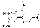 4-Dimethylamino-6-(2-dimethy-laminoethoxy)toluene-2-diazonium zinc chloride Struktur