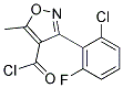 3-(2-CHLORO-6-FLUOROPHENYL)-5-METHYL-4-ISOXAZOLECARBONYL CHLORIDE Struktur